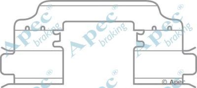 APEC BRAKING kit1066 -  Комплектующие, тормозные колодки